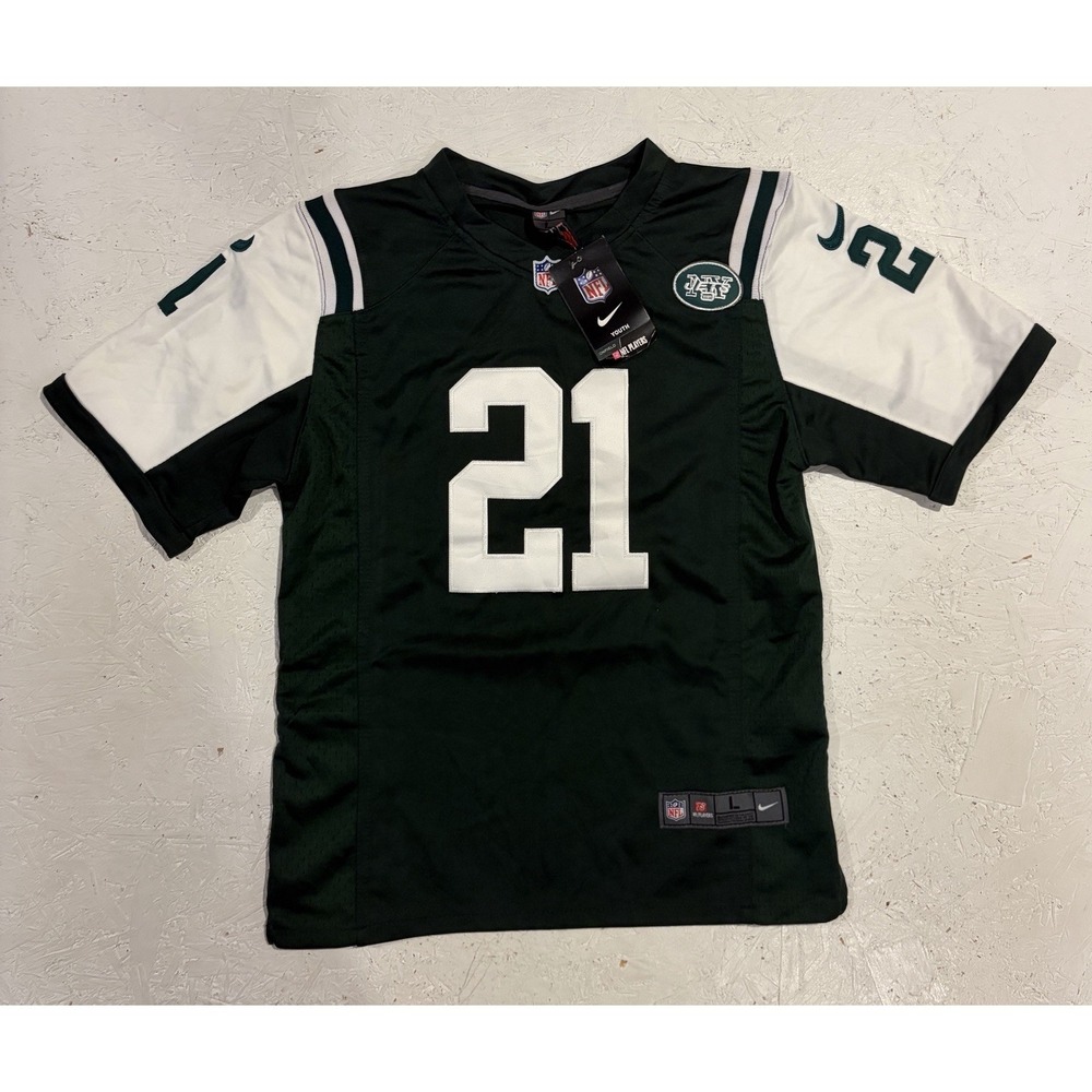 Nike NFL New York‎ Jets Johnson #11 Youth Large On Field Jersey NWT Green